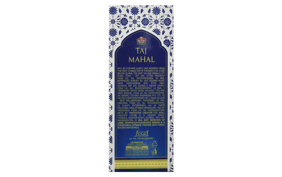 Brooke Bond Taj Mahal Rich & Flavourful Tea   Box  250 grams